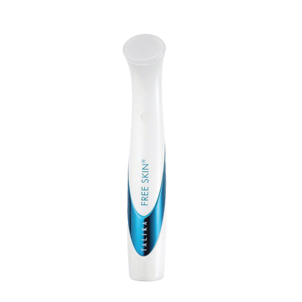 Talika FREE SKIN device, a white and blue handheld tool, shown on a white background