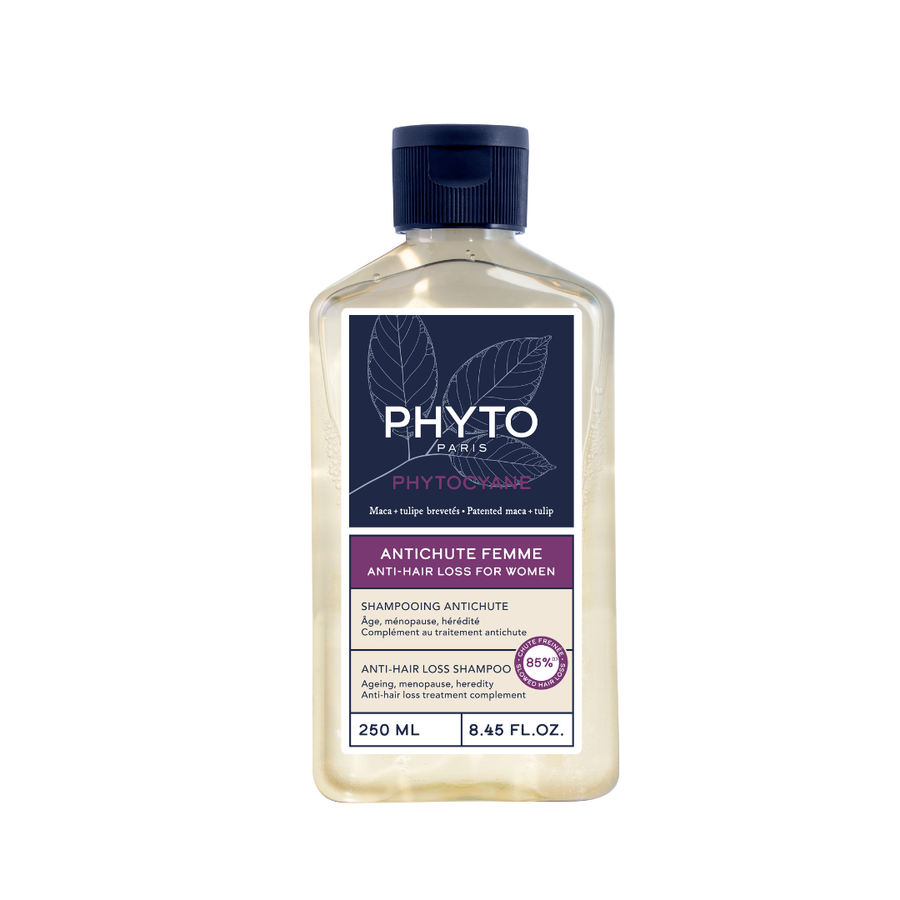 PHYTO PHYTOCYANE Anti-hair Loss Shampoo for Women 250ml front view on a white background