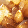 Adopt Freesia Magnolia product image showing a close-up detail of sparkling, golden-hued crystals,