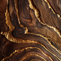 Adopt Izmir Saphir product image showing a close-up texture of dark wood with shimmering gold accents