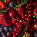 Adopt Pink And Pop product image showing a vibrant mix of fresh red berries and blueberries, perfect for a fruity scent