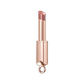 athé Authentic Lip Glowy Balm 05 May, a rose gold tube with a sheer pinkish-brown lipstick on a white background