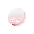 athé Lighting Tone Up Sun Cushion SPF50+PA++++ Rose Petal in a round compact with a pink gradient on a white background