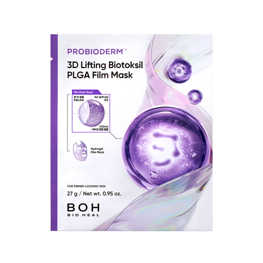 Bioheal BOH PROBIODERM 3D Lifting Biotoksil PLGA Film Mask 1pc front view on a white background