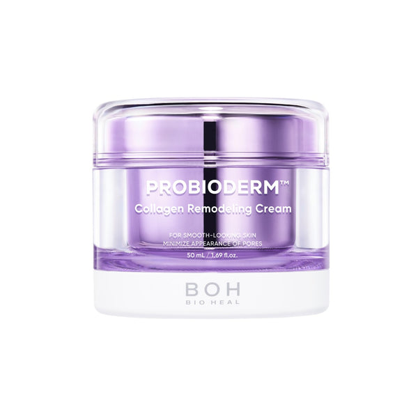 Bioheal BOH PROBIODERM Collagen Remodeling Cream 50ml in a purple jar on a white background
