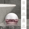 GESKE Anti-Aging Skin Tightener 6 in 1 (Starlight) on a marble counter with product features listed on the right
