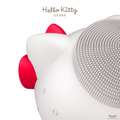 GESKE Hello Kitty Sonic Facial Brush 4 in 1 side view on a white background, showcasing its texture