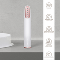 GESKE Skin Firming Wand 7 in 1 in white and rose gold, highlighting its 15-year guarantee and waterproof design