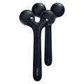 GESKE Sonic Facial & Body Roller 4 in 1 in black, shown from the front on a white background