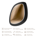 GESKE Sonic Warm & Cool Mask 9 in 1 in gray, featuring SmartSonic Pulsation Technology and Full-Spectrum LED Light Technology