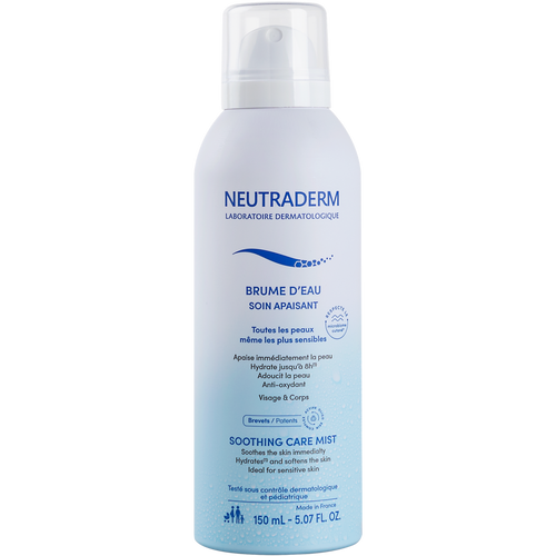 Soothing Care Mist on face and body when skin feels dry or red