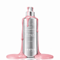 Pestlo NAD+ 1000 Ampoule in a silver bottle with pink liquid dripping down, presented on a white background