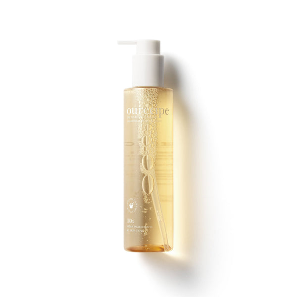 Pestlo Ourecipe Oil to Foam Cleanser in a clear bottle with a white pump, showcasing the product on a white background