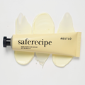 Pestlo Saferecipe NMN PDRN Sun Serum tube on a white background with product swatches