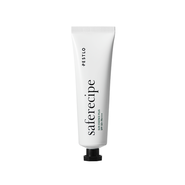 Pestlo Saferecipe Sunessence Plus 50ml tube with black cap on a white background