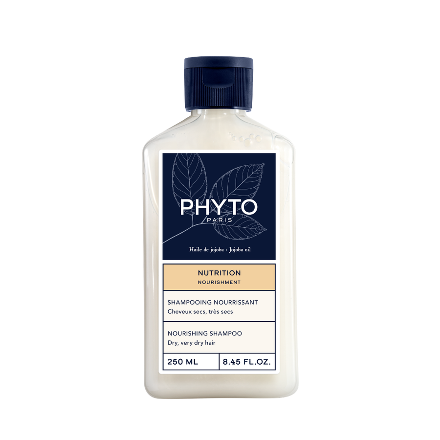 PHYTO NOURISHMENT Shampoo 250ml for dry, very dry hair, front view on a white background