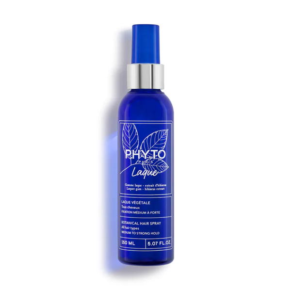 PHYTO PHYTOLAQUE Botanical Hairspray Medium to Strong Hold 150ml bottle on a white background