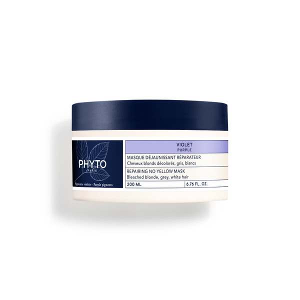 PHYTO PURPLE Repairing No Yellow Mask 200ml front view on a white background, highlighting the product details