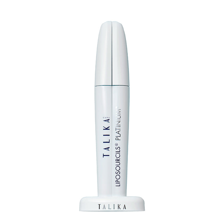 Talika Eyebrow Liposourcils Platinium product in a white tube with a stand, shown on a white background