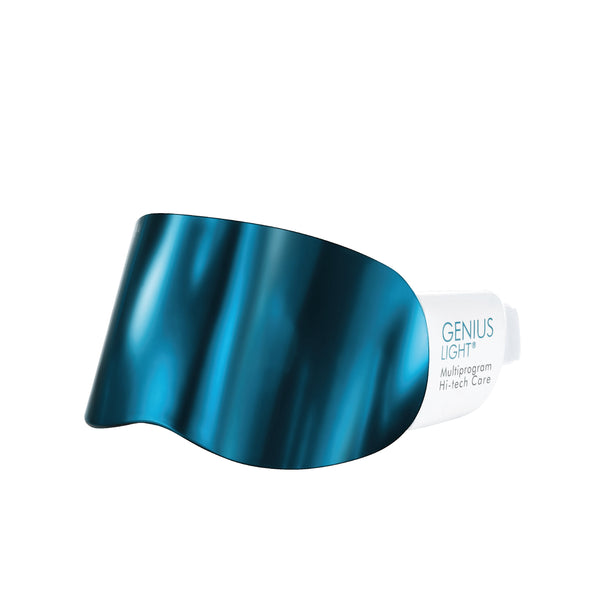 Talika Genius Light device with a blue visor and white handle on a white background