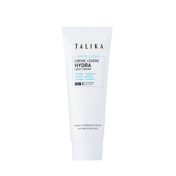 Talika Skintelligence Hydra Light Cream 50ml in a white tube, front view on a white background