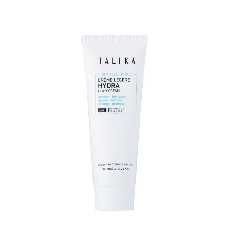 Talika Skintelligence Hydra Light Cream 50ml in a white tube, front view on a white background