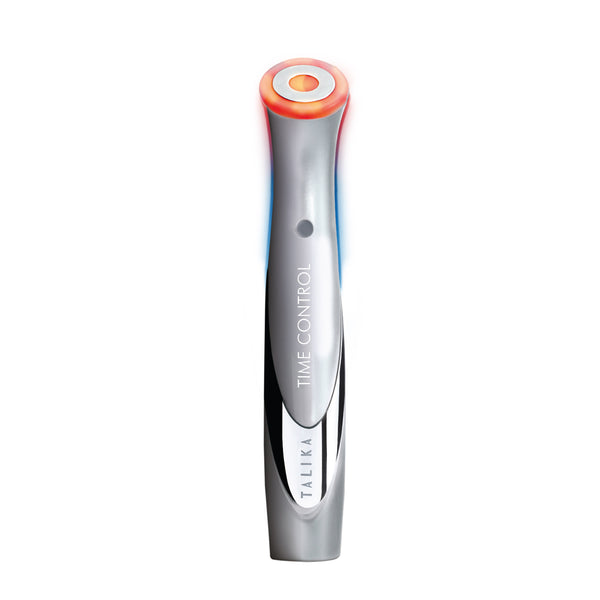 Talika Time Control device with glowing red and blue lights, shown on a white background